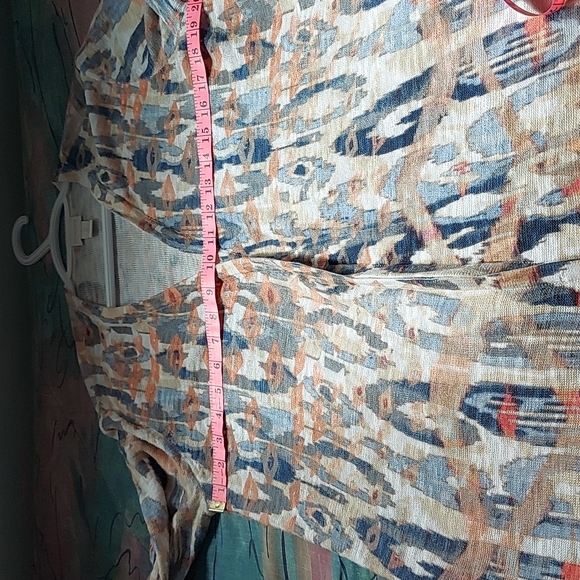 Chico's size 2 long cardigan in southwest pattern - Picture 4 of 6